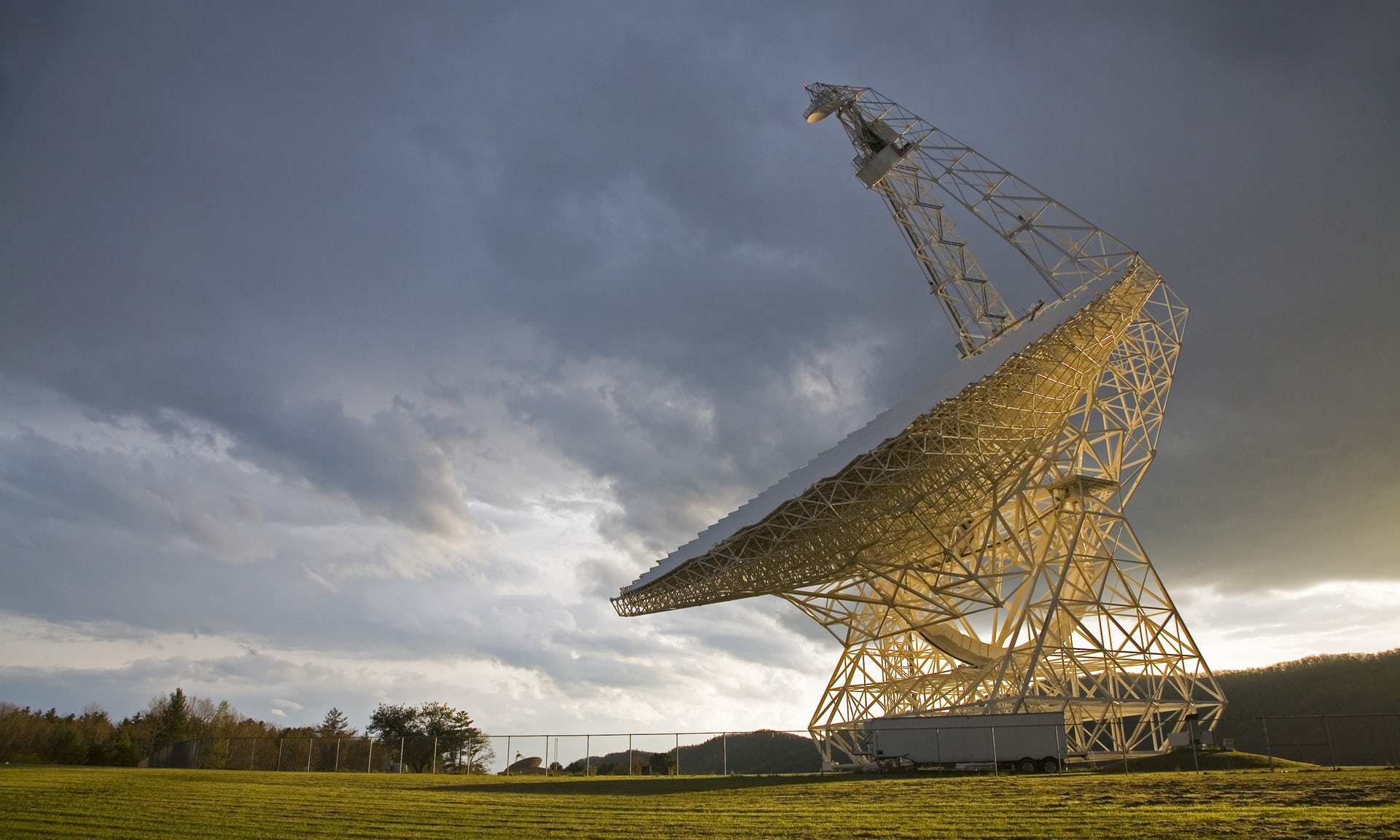 Searching the deep space: The Robert C Byrd Green Bank telescope at the National Radio Astronomy Observatory, part of the Listening Project, in Green Bank, West Virginia, US